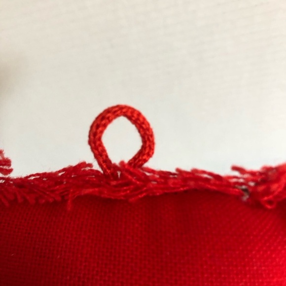 Vtg Scandinavian Folk Art Embroidered Pin Cushion - Picture 7 of 10